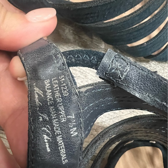 Bella Vita Blue Sandals - Picture 2 of 5